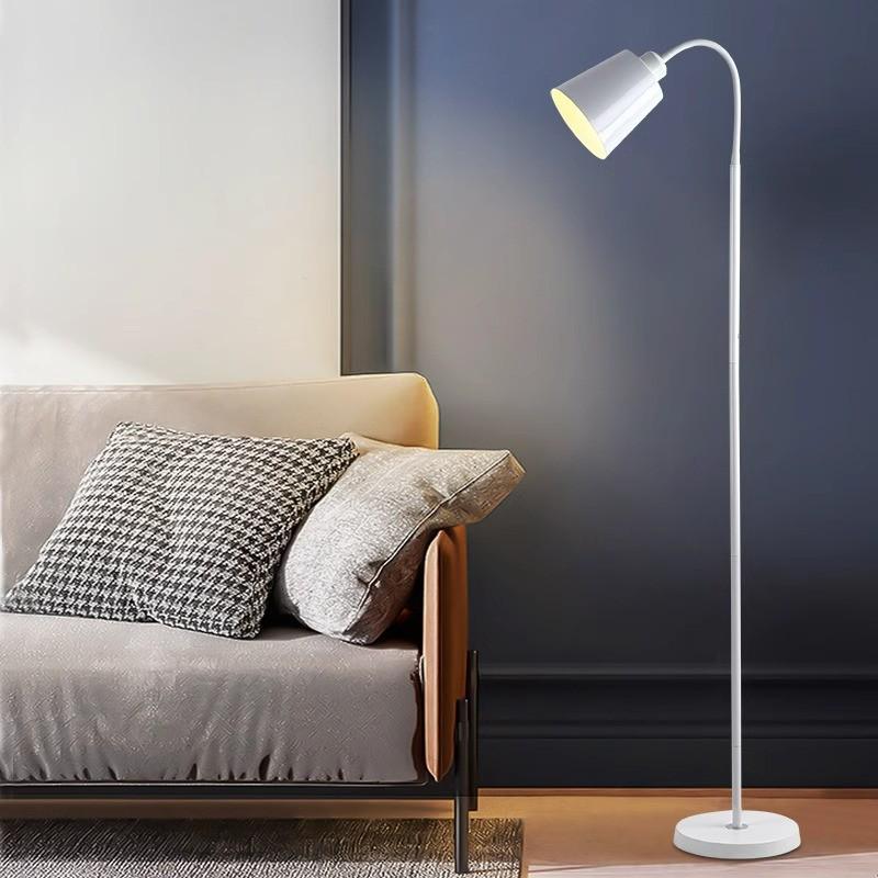 

Modern Minimalist LED Floor Lamp with Remote Control for Living Room, Bedroom, or Study No Light Source