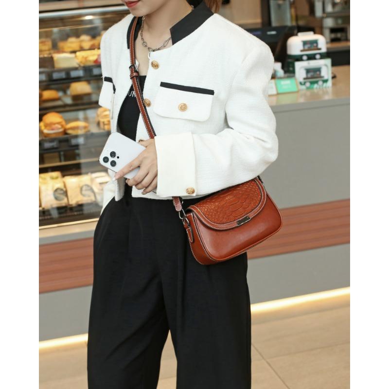 

Новая летняя сумка из кожи с масляной восковой пропиткой, одноплечевая сумка кроссбоди, корейская версия, узор крокодила, натуральная кожа, женская сумка, высокого класса