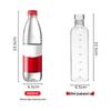 Baijie Borosilicate Glass Time Marker Water Bottle