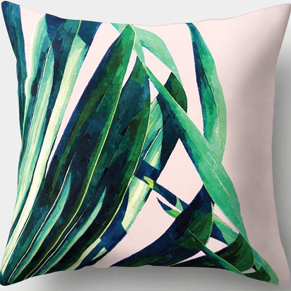 New Creative Home Green Plant Succulent Pillowcase Flower Leaves Car Pillow Cushion