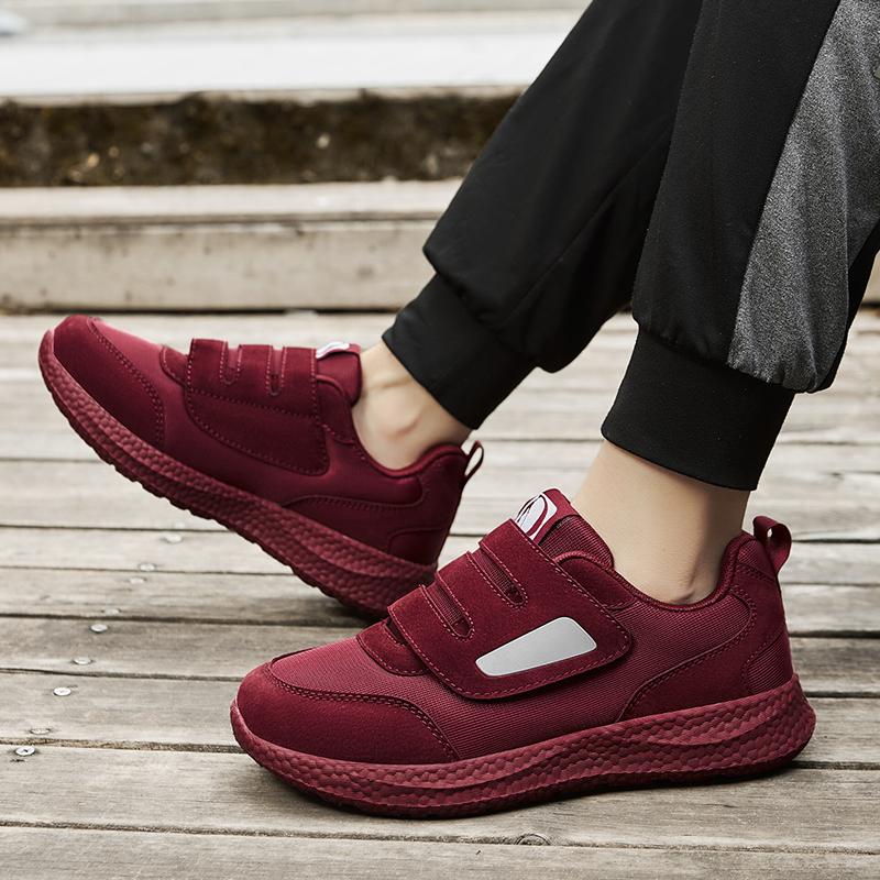 Slip-On Orthopedic Footwear Non-Slip Lightweight Edema Sneakers Hook and Loop Sneakers for Plantar Fasciitis Diabetic Footwear