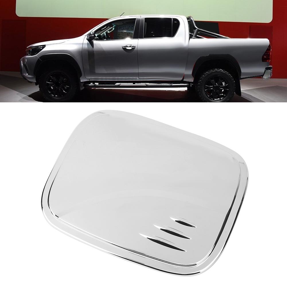 Fuel Tank Cap Cover Electrosilvering Trim Car Sticker Fit for Toyota Hilux Revo 4WD 20152017