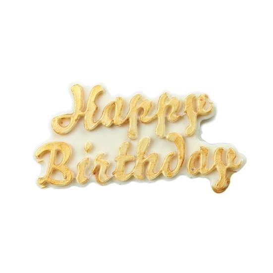 Happy Birthday Silicone Sugarcraft Chocolate Fondant Mold Cake Decorating Tool