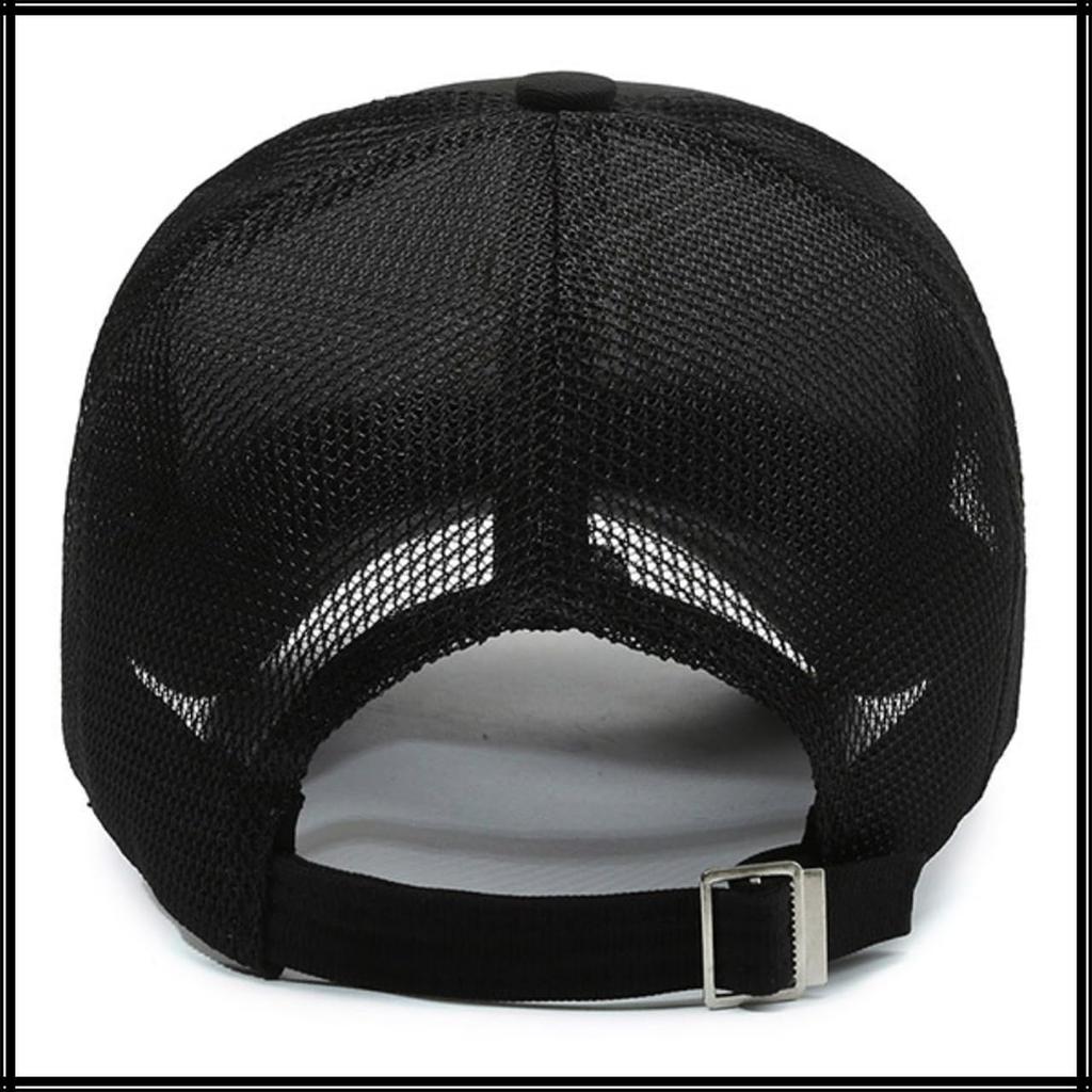 R Embroidered Cap Hat Mesh Design Casual Cool CZA020 [White Fang] Men's Women's (White)