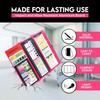 Nursing Clipboard with Nursing and Medical Edition Cheat Sheets 3 Layers Aluminum Foldable Nurse Clip Board Nursing Student Essentials - Foldable
