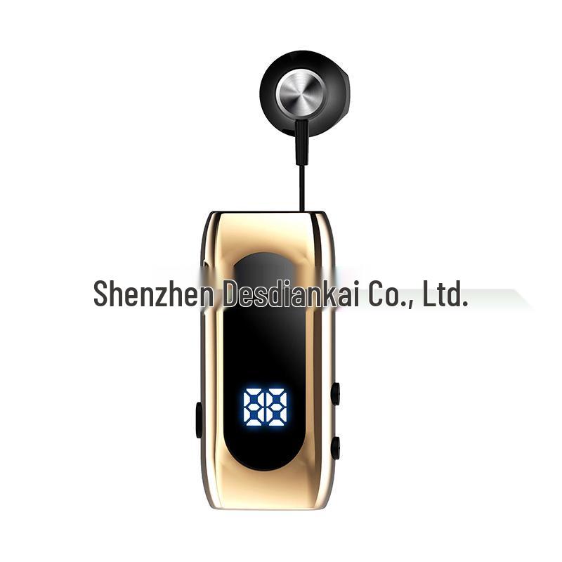 K55 Bluetooth 5.0 Clip-On Retractable Earbuds: Smart, Universal, Ideal for Business and Sports