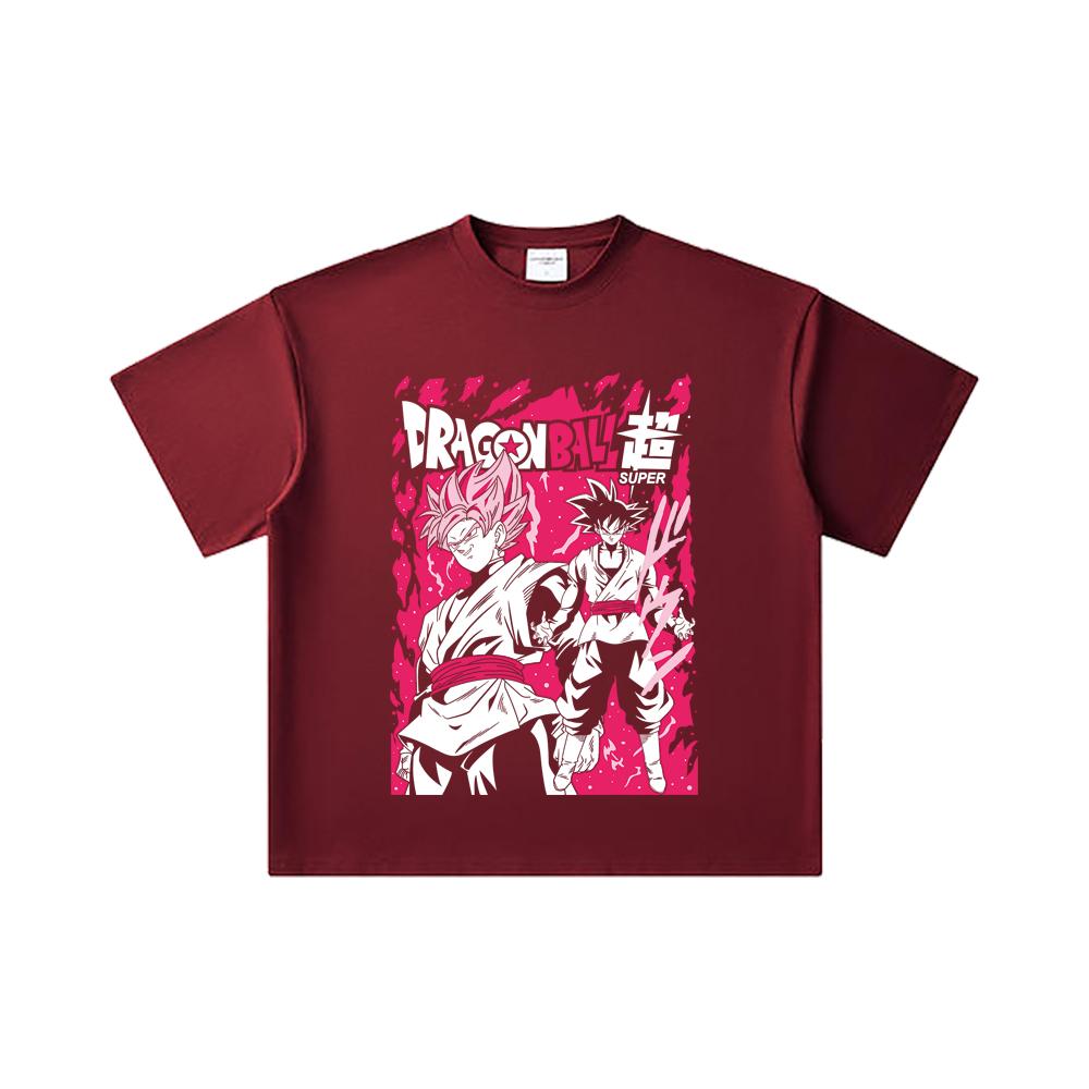 260 GSM Double Yarn 32 Count 100% Cotton Dragon Ball V63 Print Unisex Heavy Cotton T Shirt