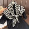 Ethnic Style Print 90 Square Scarf Summer Woman Headband Muslim Hijab Shawls Ladies Simple Bandana Retro Islamic Turban