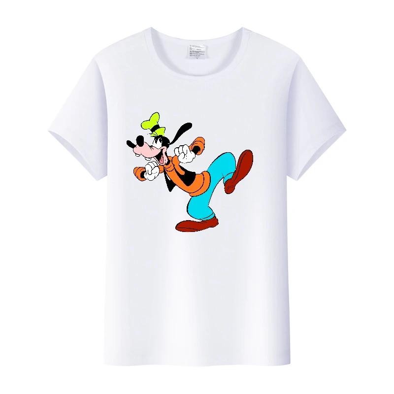 Fashion Cartoon Goofy Goof Clothes Oversized T-shirt Summer White Tees 90S Tops Harajuku Blouses Tshirt Unisex