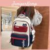 Cartoon Cat Letter Girls Backpack With Durable Nylon For School And College