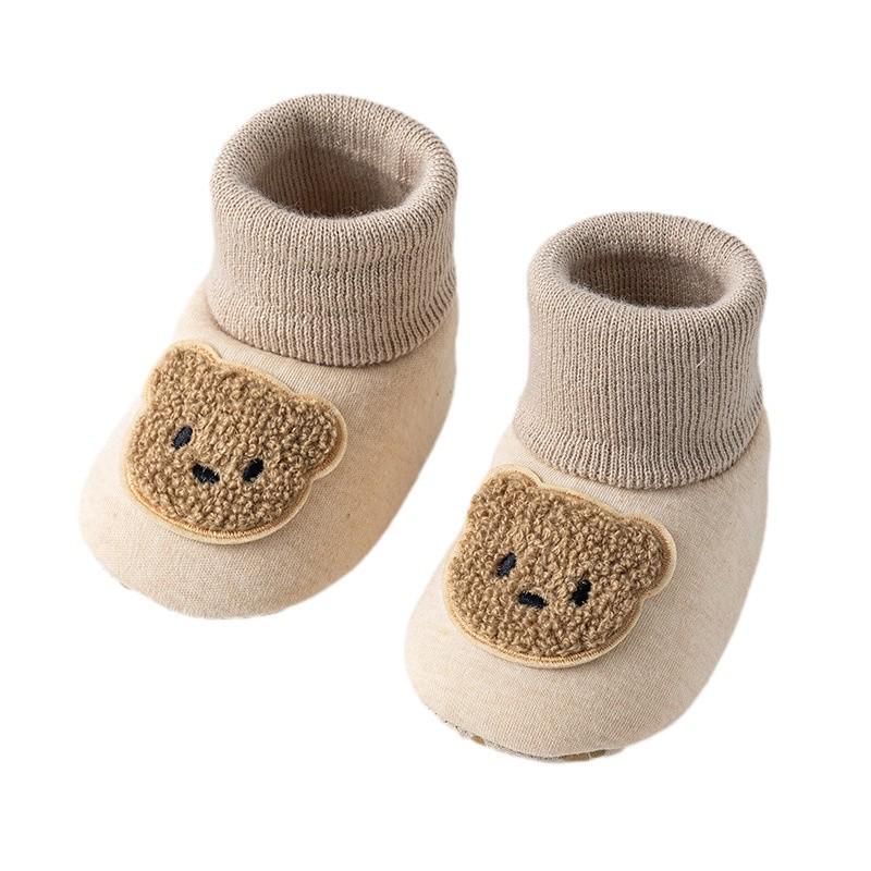 Warm Velvet Infant Pre-Walking Non-Slip Socks for Autumn/Winter