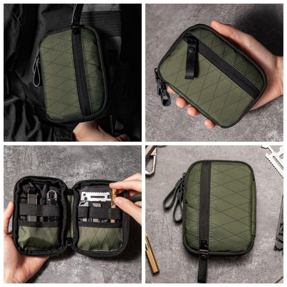 Waterproof EDC Pocket Organizer Sundries Bag Tool Storage Bag EDC Wallet Pouch  Outdoor Cycling