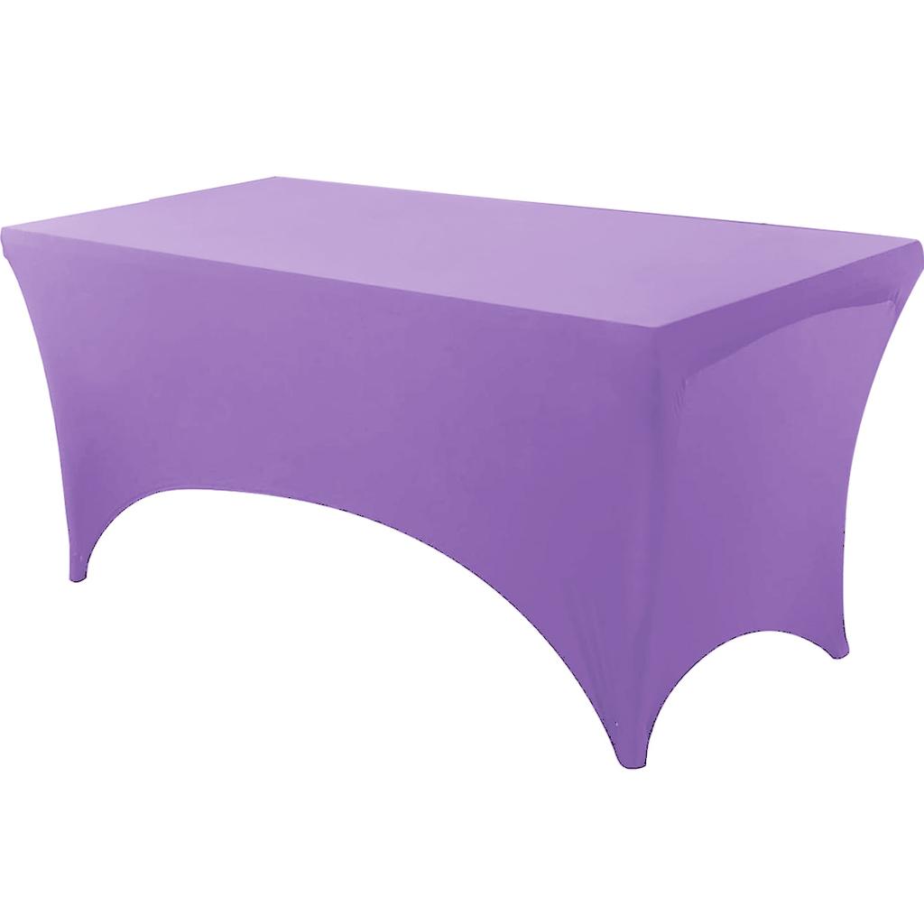 Spandex Tablecloth Tight Fitted Washable and Wrinkle Resistant Stretch Rectangular Patio Event Wedding Parties Table Cover