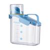 Transparent Bulk Food Container with Pouring Spout Nonslip Handle Box Large Capacity Storage Bin For Snacks Pet Food