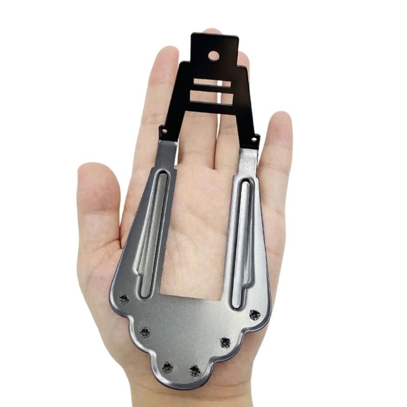 Heavy Duty Jazz Guitar Bridge Metal Texture Suitable for Enhancing Volumes and Customizable String Height Adjustment