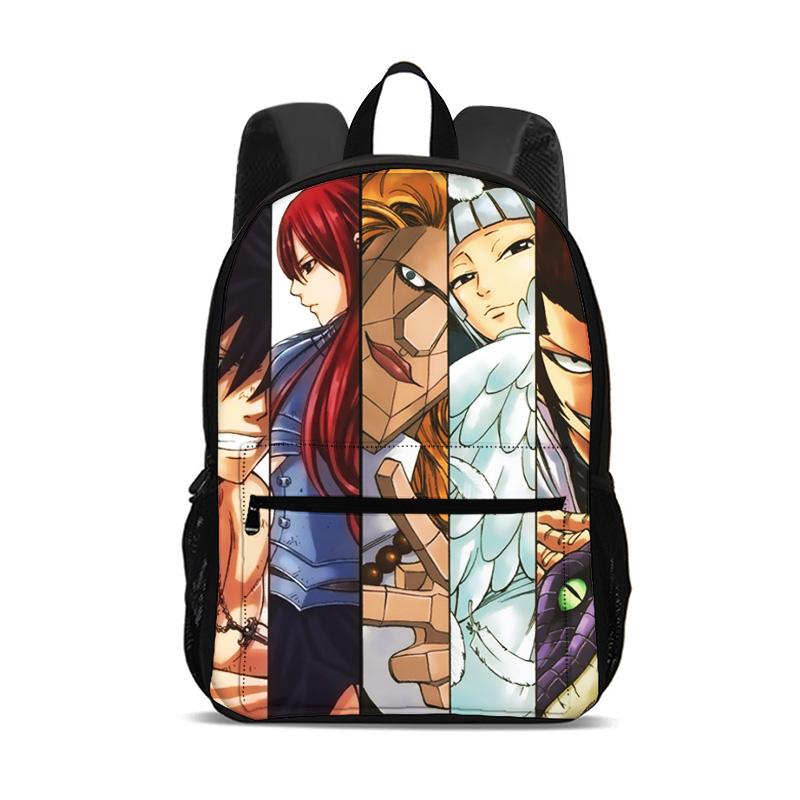 Fairy Tail Cartoon Large Capacity Backpack Student Boys and Girls Best Gift Stationery Sport Travel Large Backpack