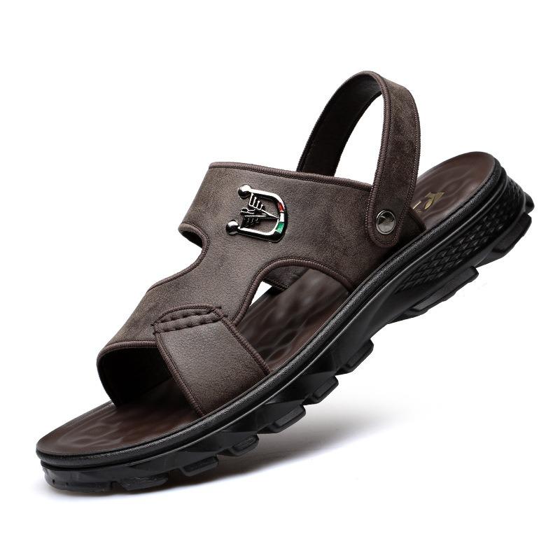Sandals Men's New Driving Cool Slippers Men's Sandals Soft-soled Breathable Beach Shoes Men