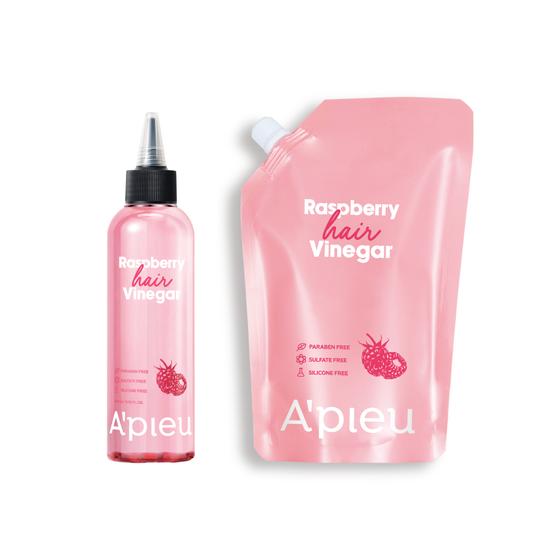 A'PIEU Hair Vinegar 200ml + Refill 400ml Special Set (Raspberry/Mint Scalp)