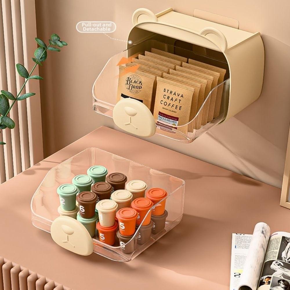 High Quality Wall Mounted Storage Box Space Saving Household Hanging Organizer Holder Large Capacity Dustproof Storage Rack