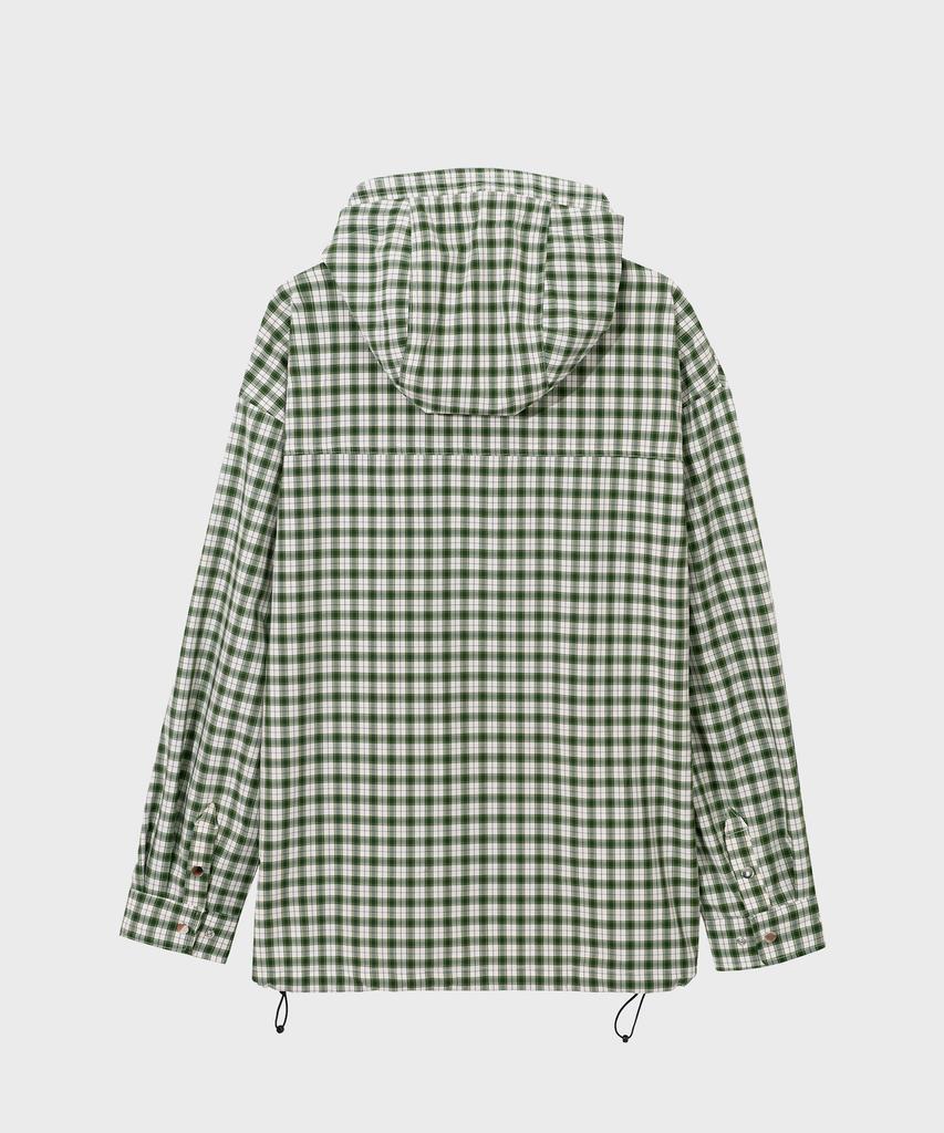Secondmono Snap Check Hoodie Striukė [Žalia]_Sejk011Green