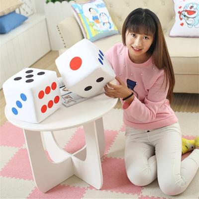 20cm Creative Dice Cloth Doll Pillow Plush Toys Children Gift Activities Fun Games Dice Game Toys