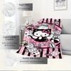 1pc Hello Kitty, SanrioDigital Print Fleece Blanket - Contemporary Style, Suitable for All Seasons, Perfect for Home, Travel, or Camping - M