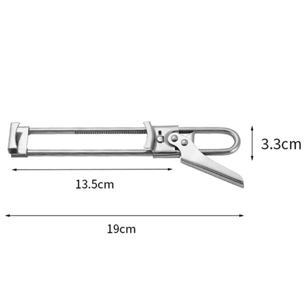 Adjustable Multi-Function Bottle Opener For Kitchen Tools Stainless Steel Lids Off Jar Opener Labor-Saving Screw Can Opener