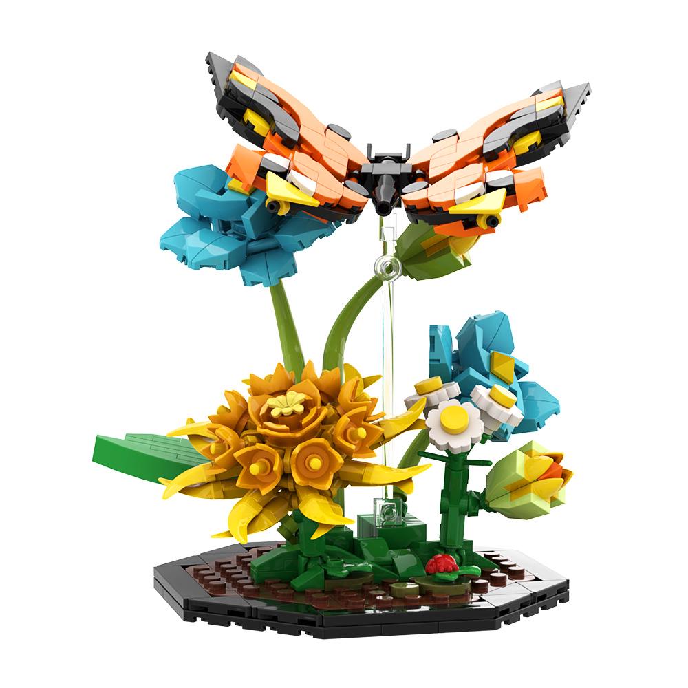 MOC Animal Series Dragonfly & Butterfly Building Blocks - Lego Compatible Toy Model