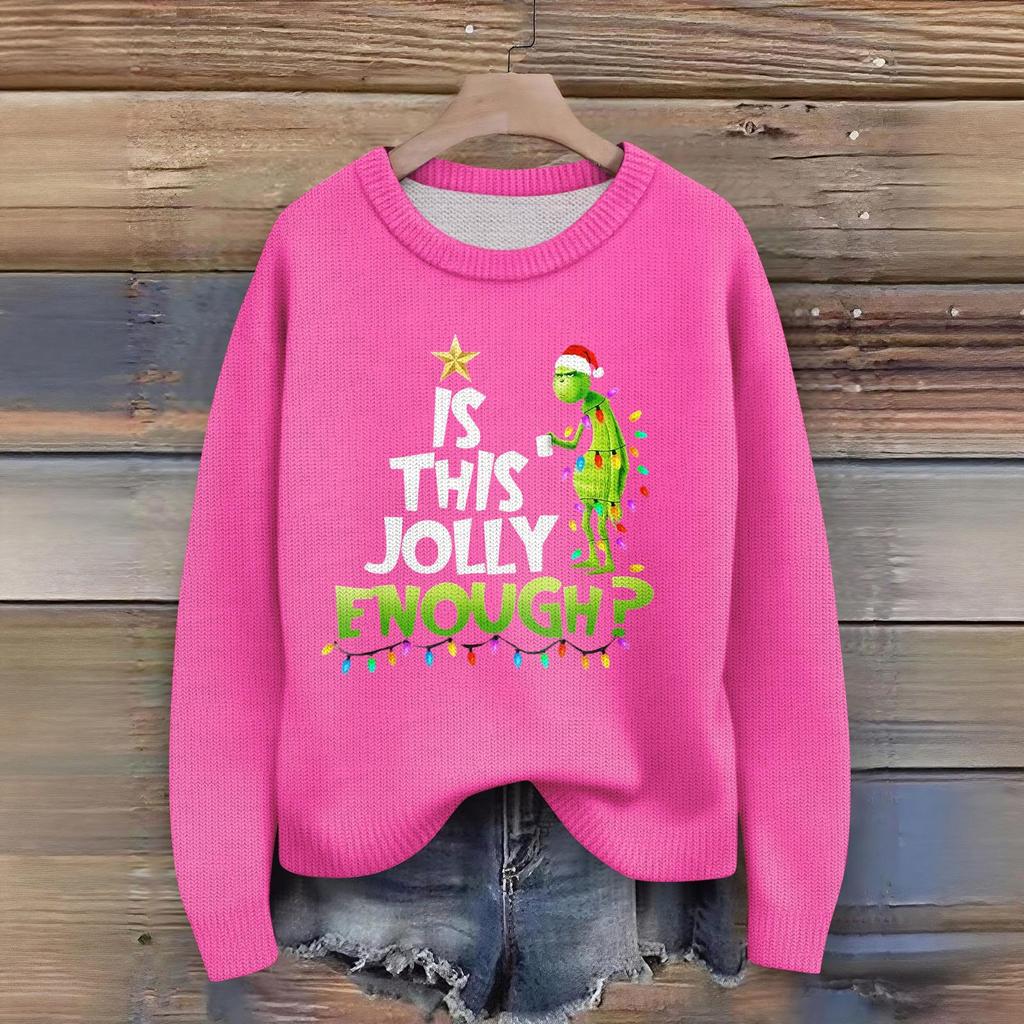 Women's Fashion Casual Long Sleeve Neck Sweater Pullover Top
