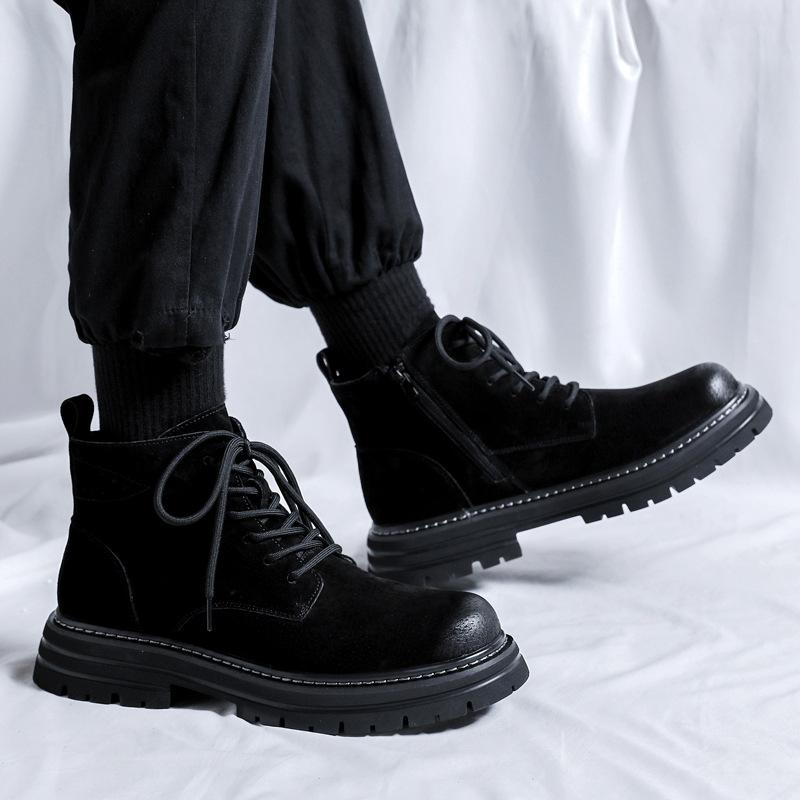 Fashion new retro British style high sense men's tooling trend boots American retro Martin boots 2052-K