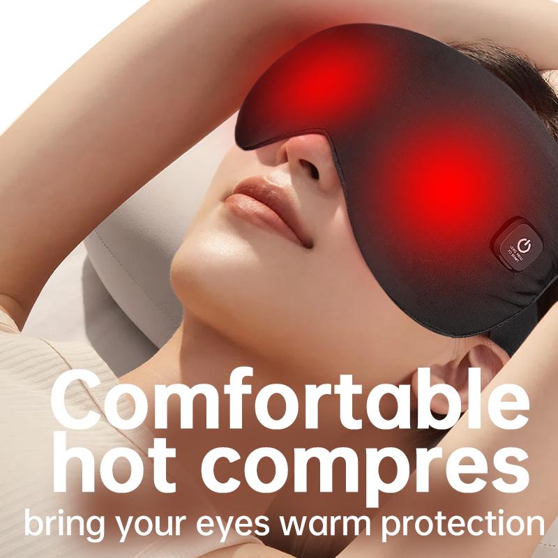 Heated Eye Mask Rechargeable Eye Mask for Dry Eyes Constant Temperature Relieve Eye Strain Dark Circles Sleeping Eyeshades