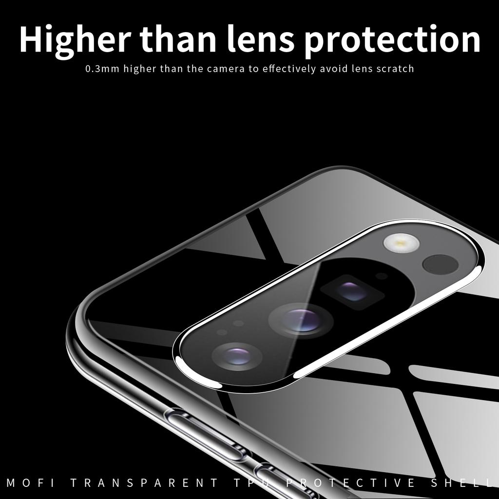 For Google Pixel 10 Pro XL Clear Phone Case MOFI Ultra-Thin TPU Phone Back Cover