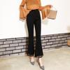 Women S Slim Fit Butt Lifting Lace Flared Split Ankle Pants