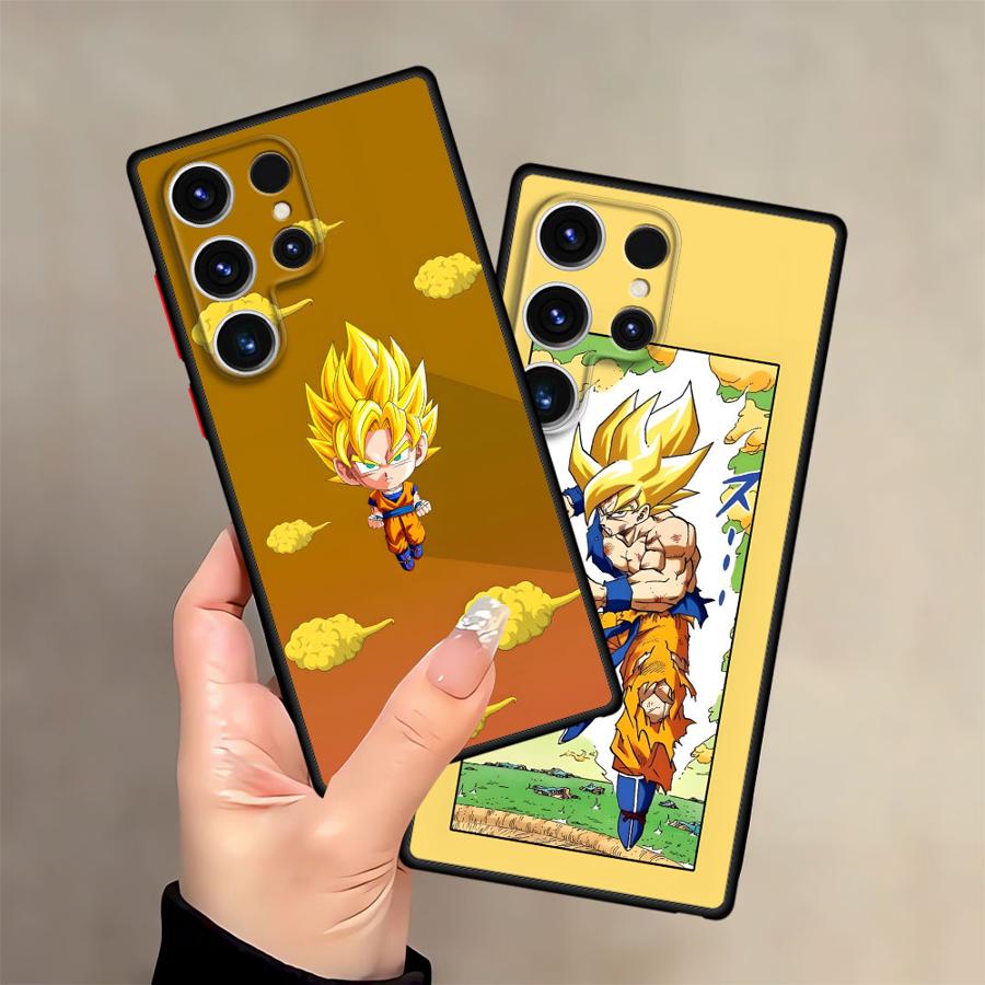 Case for Samsung Galaxy S10 S23 Ultra S22 Plus S21 S9 S25 Edge S24 FE S20 Back Phone Cover Dragon Ball Goku Logo