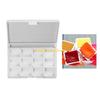 W89C 12 Well Watercolor Paint Palette Box Paint Mixing Tray with Dustproof Lid