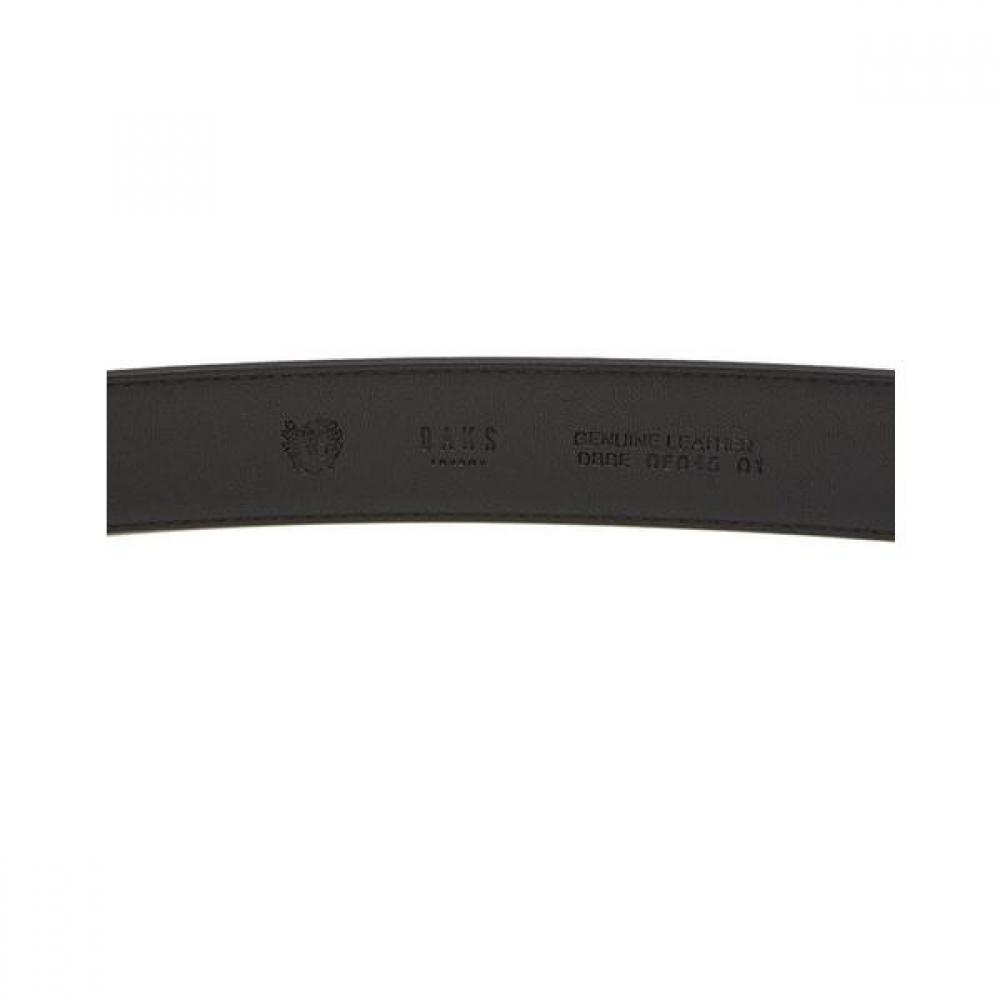 Daks Black Leather Buckle Dd Logo Belt Dbbe2e045bk