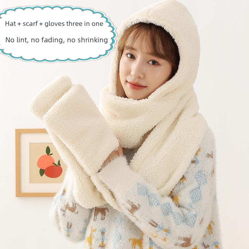 Set de Gorro de Invierno y Bufanda Doble para Mujer - Te Mantiene Caliente y Protege tus Orejas.