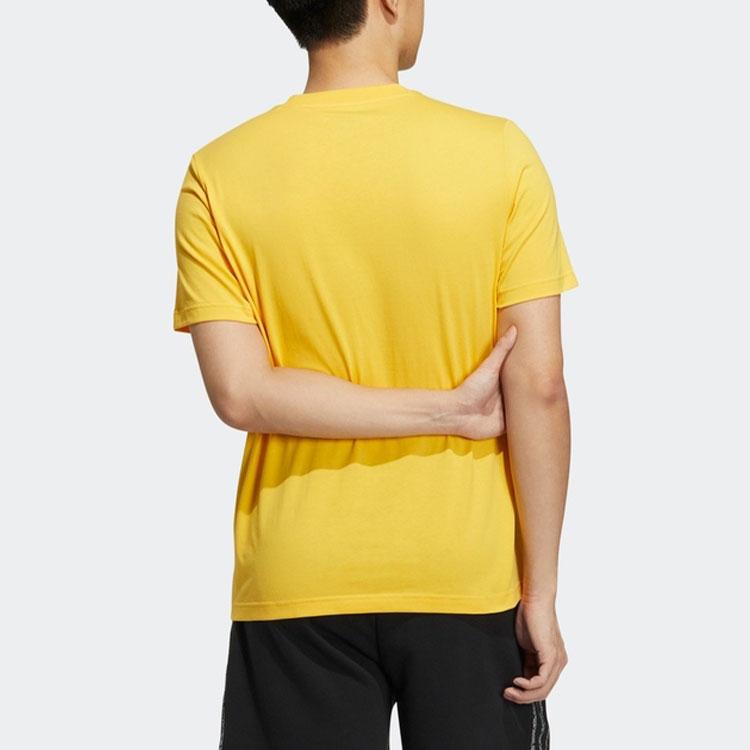 Adidas Keith Haring X NEO Cartoon Print Logo Short Sleeve Sports Tee Unisex Tops Solar-Yellow HD7272