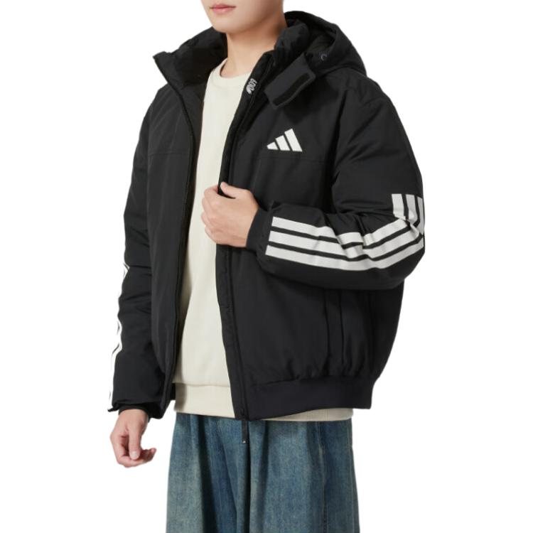 Adidas 3 Stripes 2024 Fall Down Jacket Men's Black JG3845