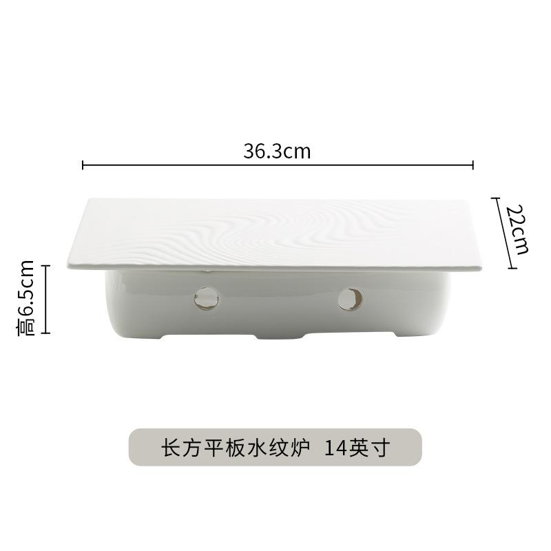 Candle Heating And Insulation Tableware Beijing Roast Duck Plate Restaurant Restaurant Slice Skin Duck Plate Chinese Hotel Tableware Artistic Concepti