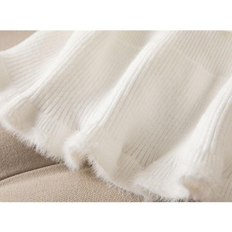 Blue Knit Vest Drawstring Waistband Design Ruffle Hem Sweet Women Pullover Sweater Simple Casual Sleeveless Coat Commuting Fall