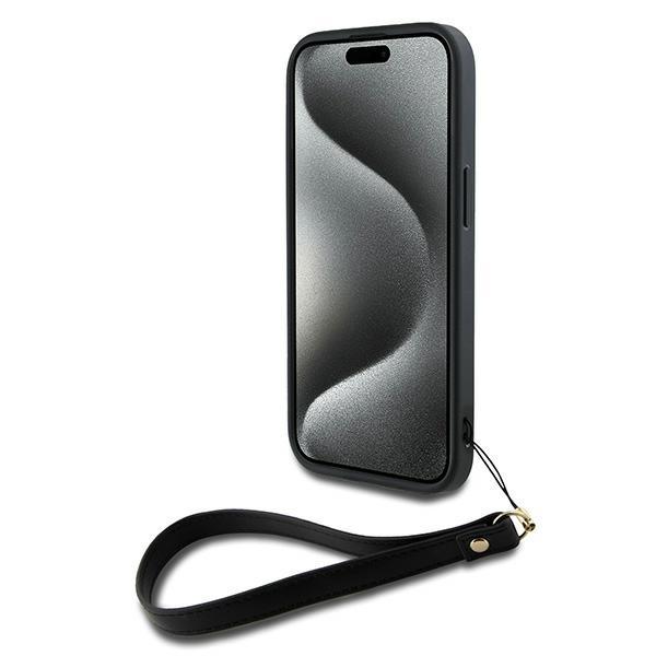 Dkny Dkhcp15Mpbswsk Iphone 15 Plus6.7 Czarny/Black Hardcase Wrist Strap Stock Logo