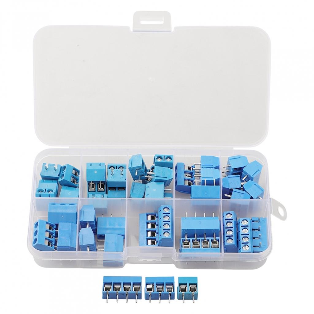 Screw Terminal Block Kit with 20 Two Pin 20 Three Pin 10 Four Pin Units