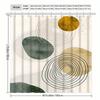 1Pc Abstract Minimalist Geometric Pattern Shower Curtain, Polyester Fabric, Machine Washable, Suitable For Bathroom Dcor.