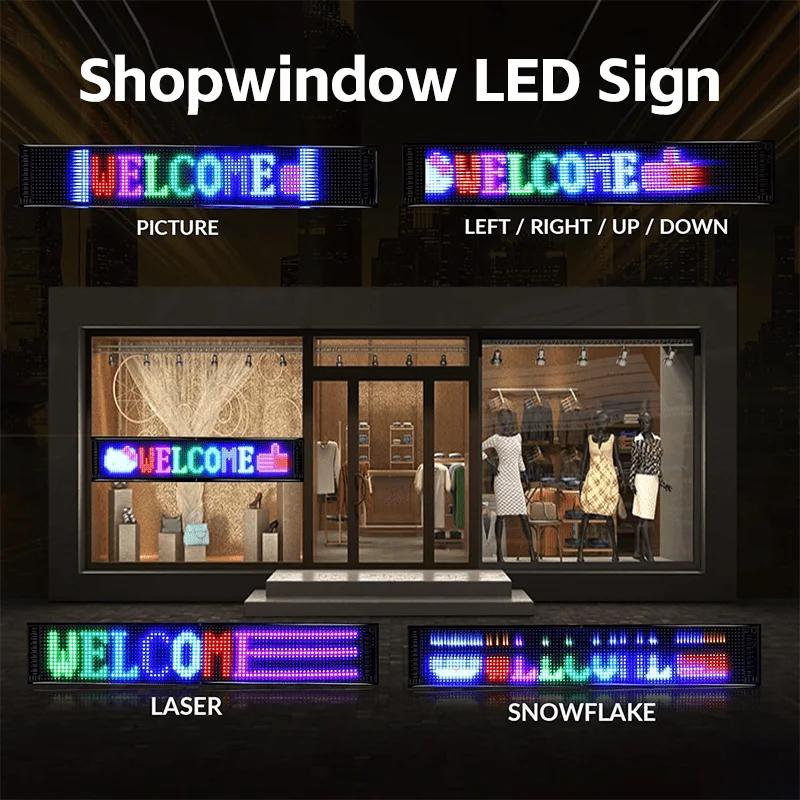 Colorful Car Devil Eyes Light Led Soft Screen DIY Car Windshield Dynamic LED Smart Phone App Control Flexible Matrix Screen