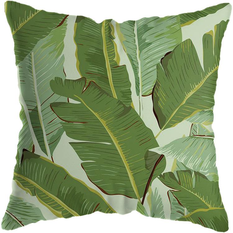 Soft Pillow Cushion Covers 45x45 Cm Decorative Pillows Throw Green Patterns Pillowcase for Sofa Home