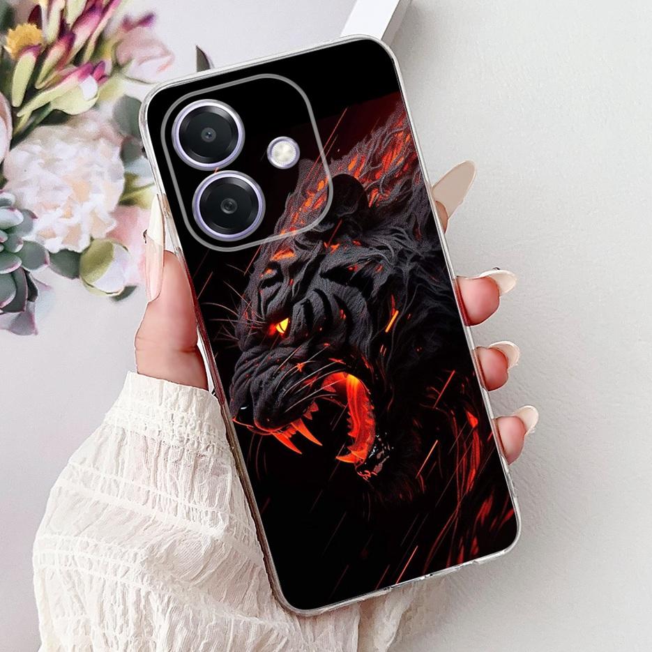 For Oppo A3 A3x 4G Case CPH2641 Luxury Fashion Painted Cover Clear Silicone Phone Case For Oppo A3x OppoA3 OppoA3x 4G Soft Shell