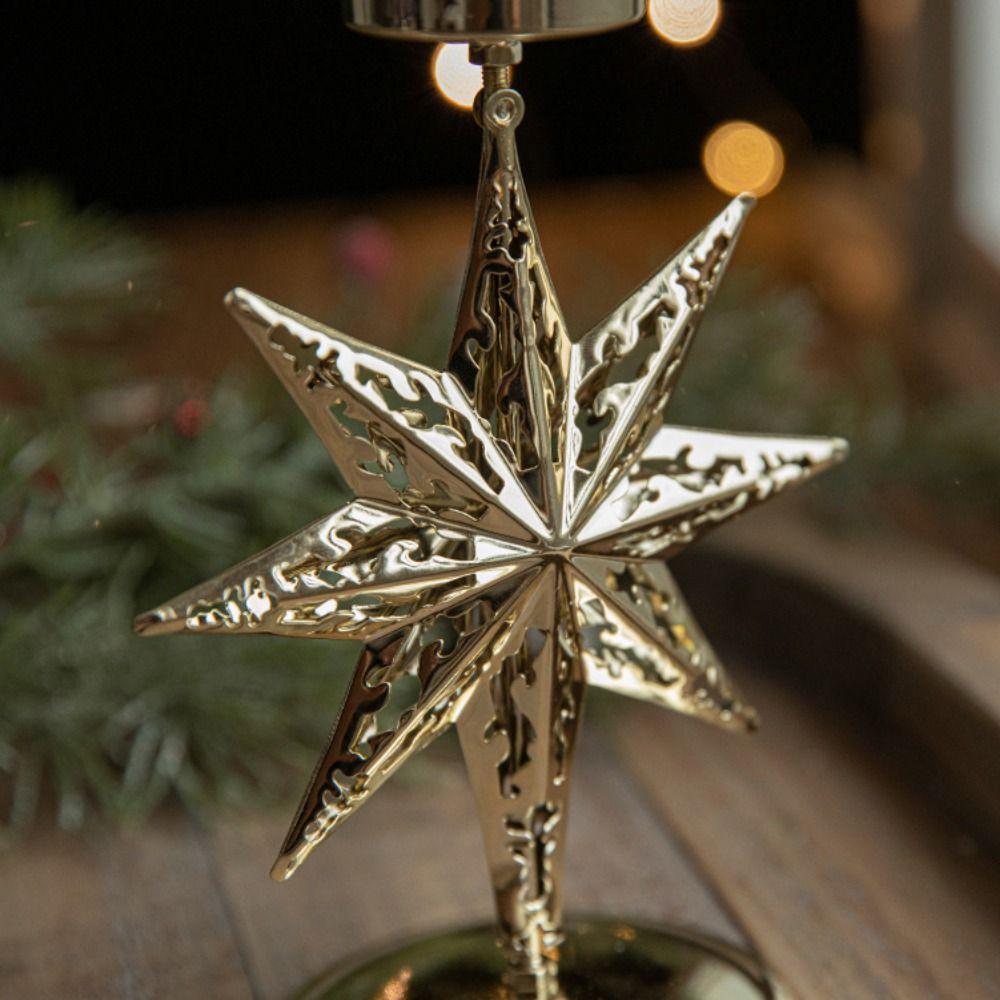Decorative Xmas Tealight Holder Elk Christmas Candlestick  Wedding Party