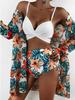 2025 Women's European & American Printed Bikini Swimsuit Beach Set