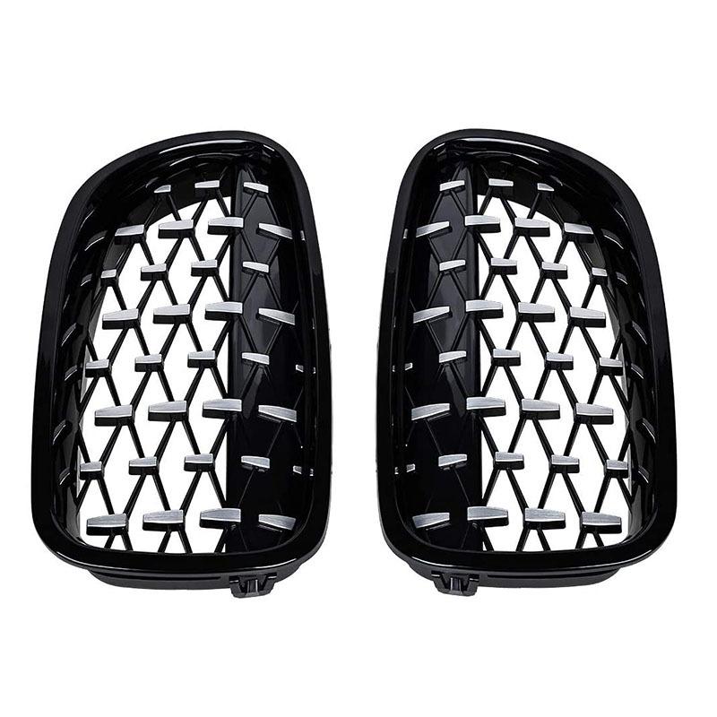 Car Front Bumper Sport Racing Grill Grilles For BMW 5 Series F10 F11 F18 520I 523I 528I  520D 530D 10-16 Diamond Kidney Grille